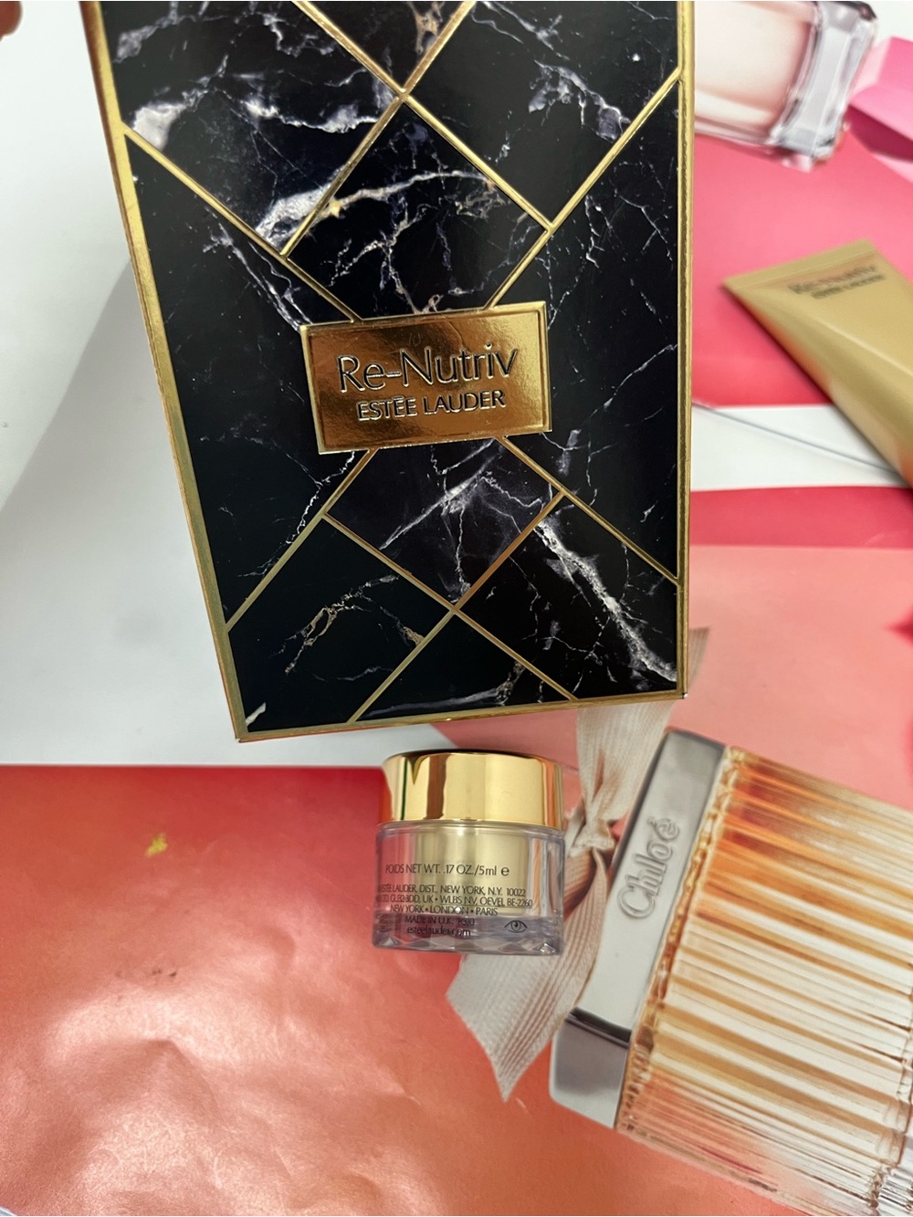 Estee Lauder ultimate Diamond transformation Re-Nutriv Eye Cream  for travel
